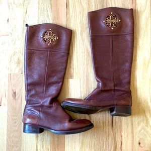 Tory Burch 7.5 Brown leather boots 🤎